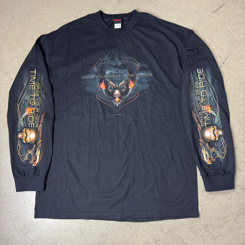 2009 biker flames - 2009, skull