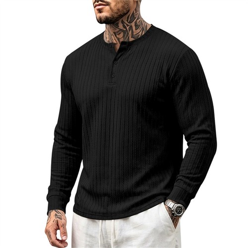 Herren henley hemd - henley,