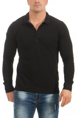Herren langarmshirt poloshirt - langarmshirt,