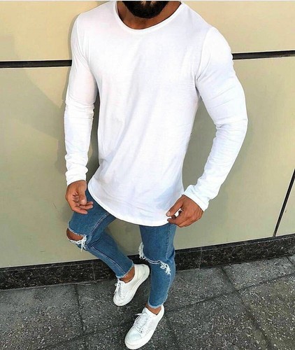 Oversize herren longsleeve - herren,