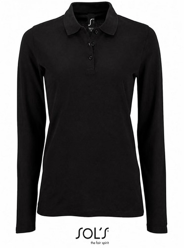 Damen long sleeve - damen, piqué