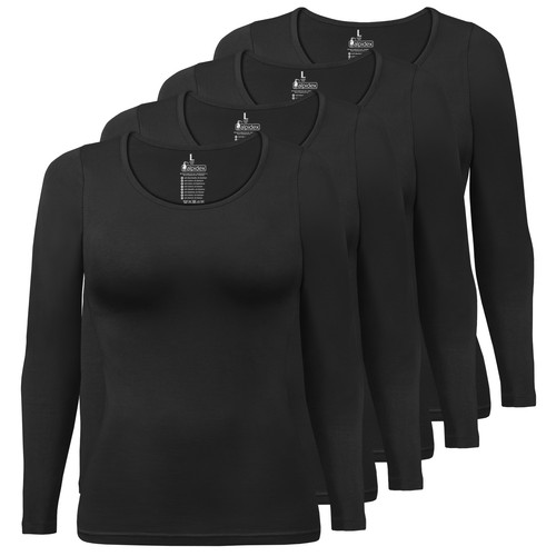 Damen langarmshirt 4er - damen, set